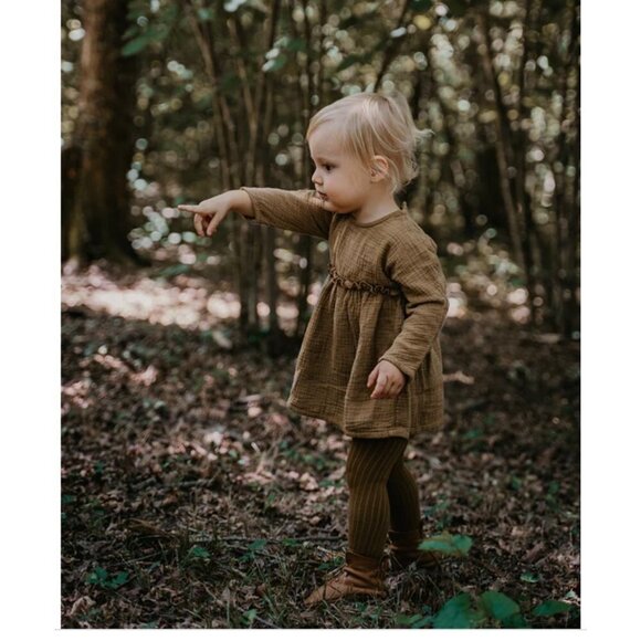 The Simple Folk The Ribbed Tight. Ochre. 2-4 Year. New With Tags - Picture 8 of 8